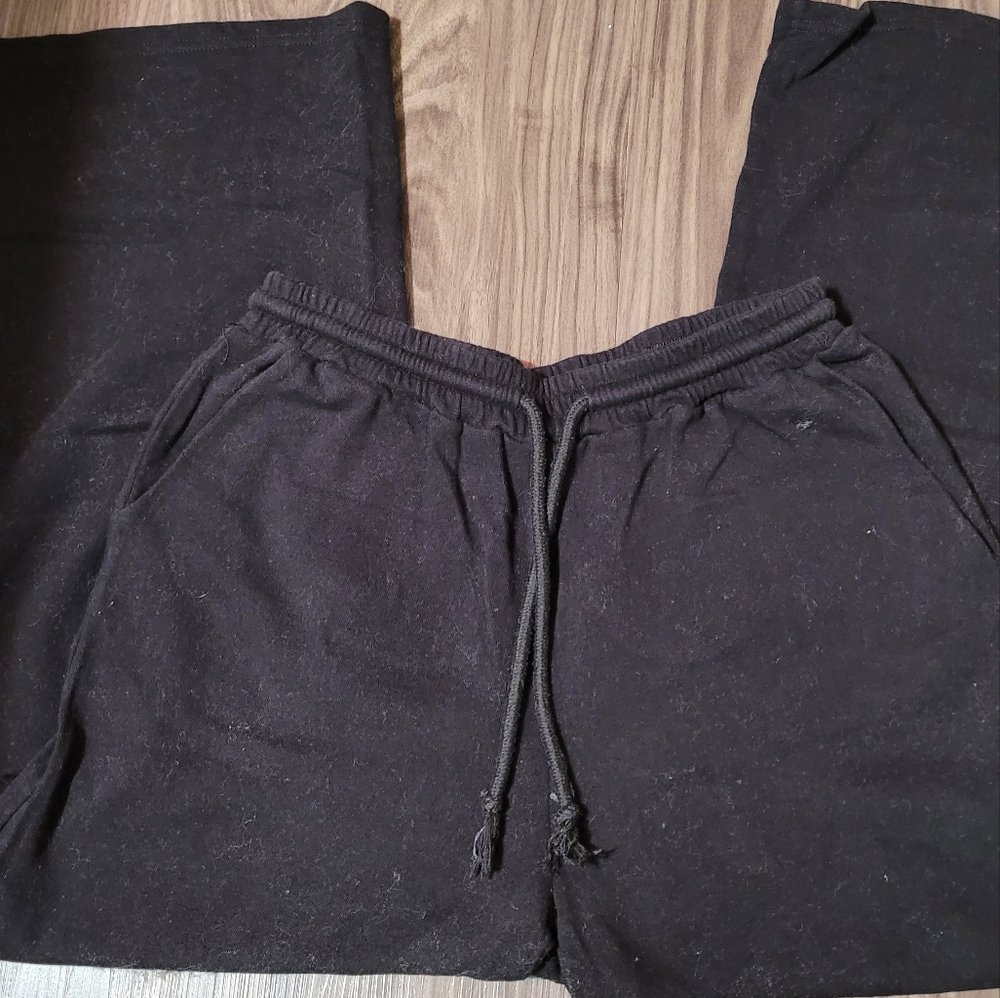 Black flare sweats